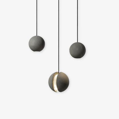 Moon Concrete Ceiling light fitting Pendant Lamp