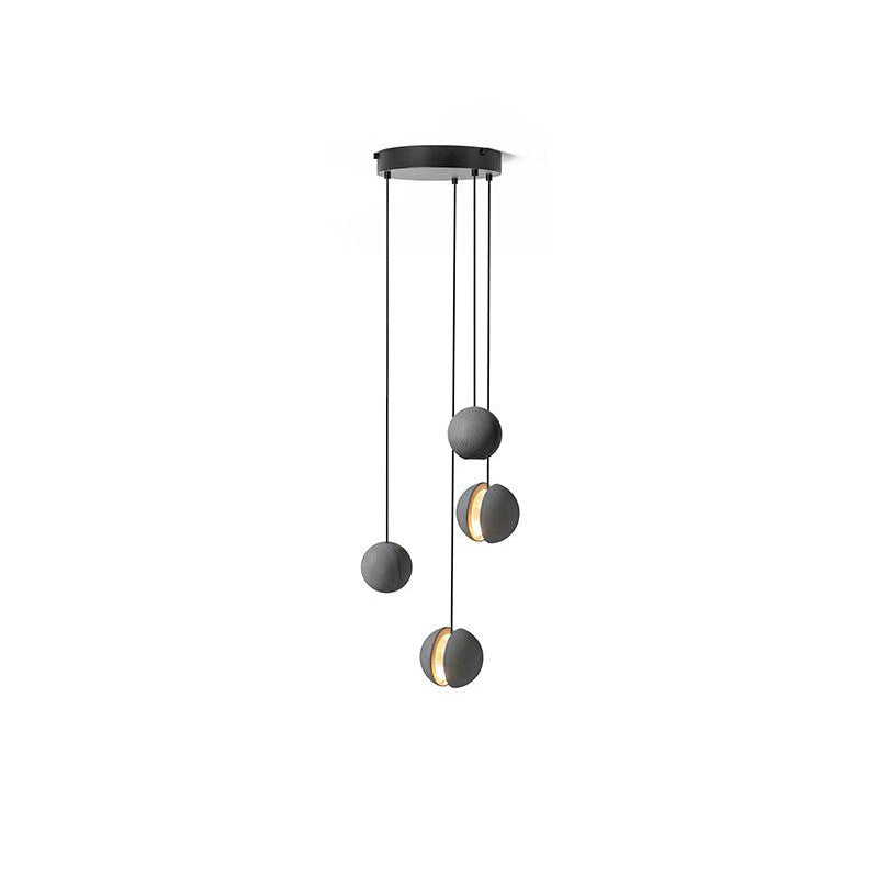 Moon Concrete Ceiling light fitting Pendant Lamp