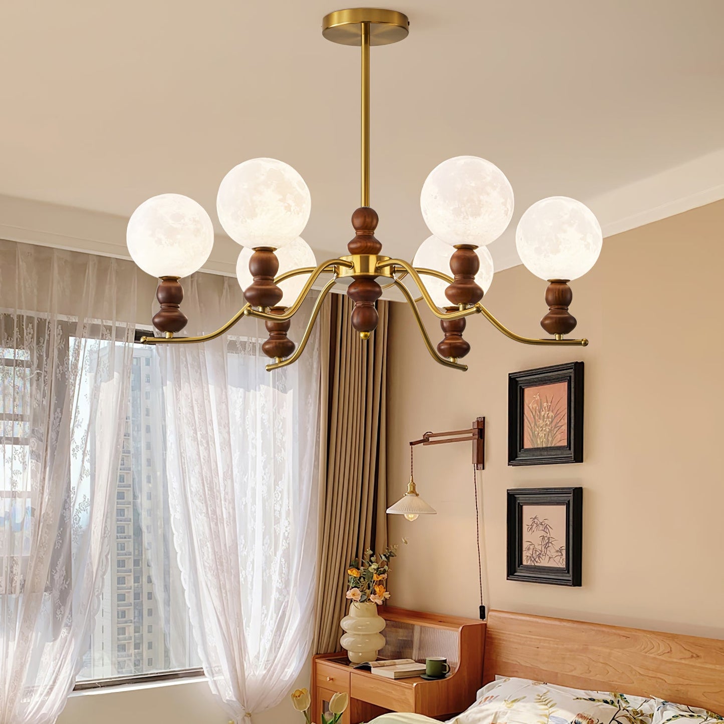 Moonlit Globe Pendant light Chandelier