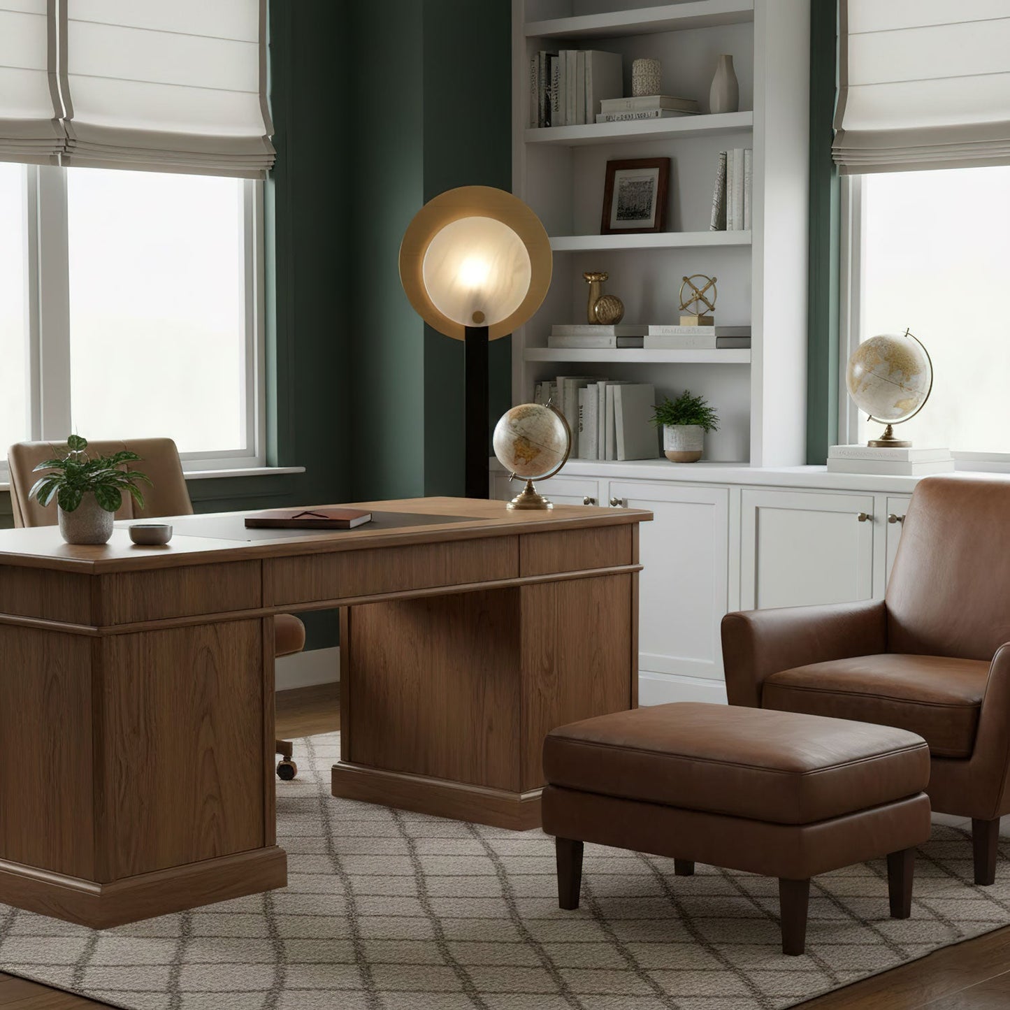 Mosaic Elegance Alabaster Floor Lamp