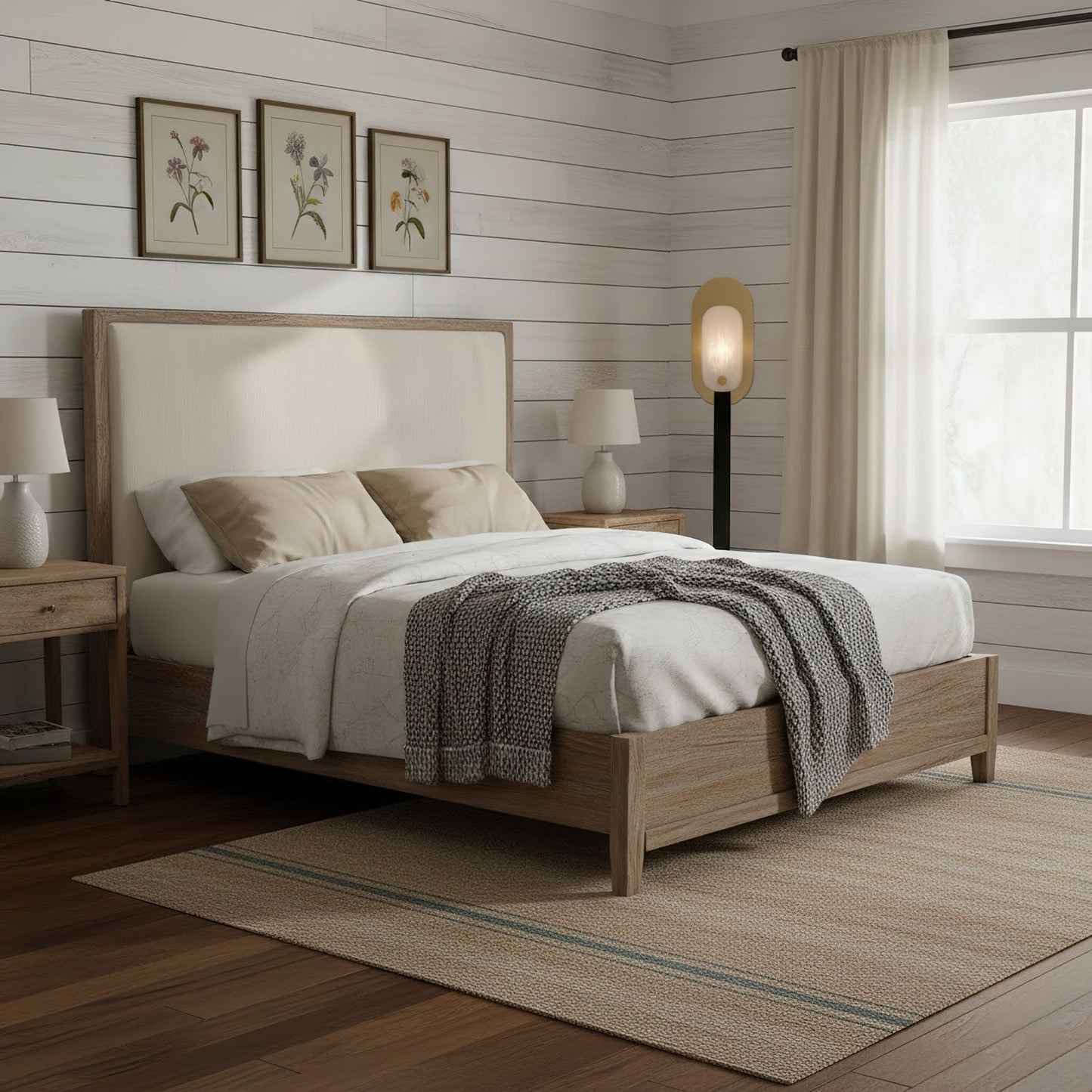 Mosaic Elegance Alabaster Floor Lamp