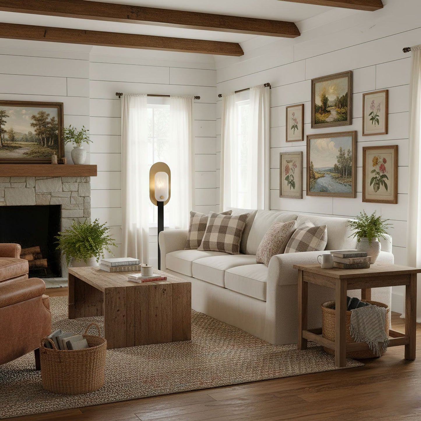 Mosaic Elegance Alabaster Floor Lamp