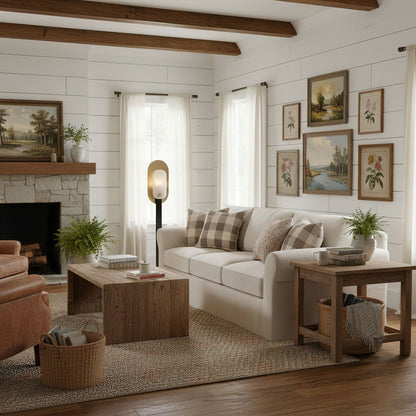 Mosaic Elegance Alabaster Floor Lamp