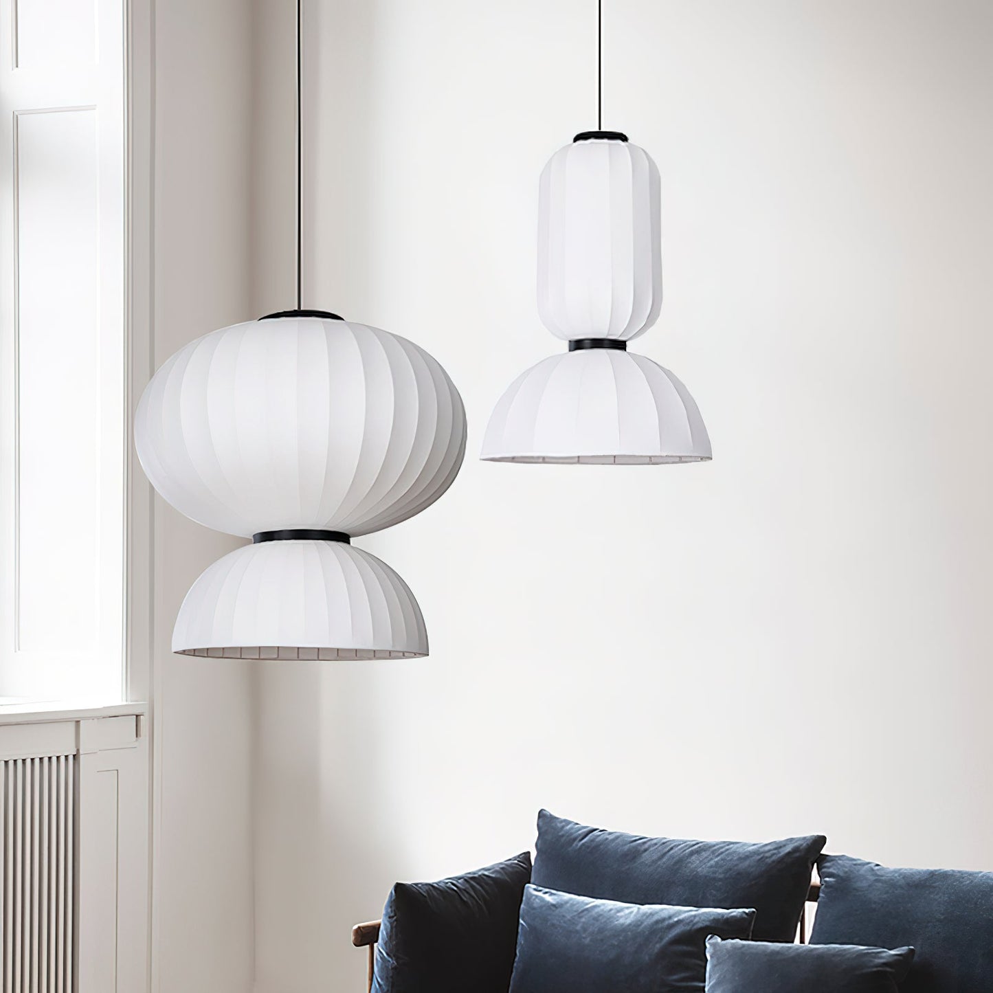 Mulberry Silk Lantern Droplight Pendant Light