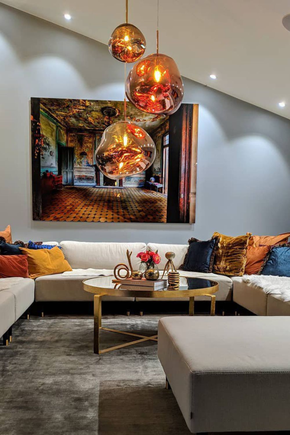 Multi Lava Round Houselight Pendant Lamp