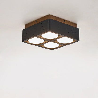 Multi Spot Square Ceiling Lamp