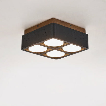 Multi Spot Square Ceiling Lamp
