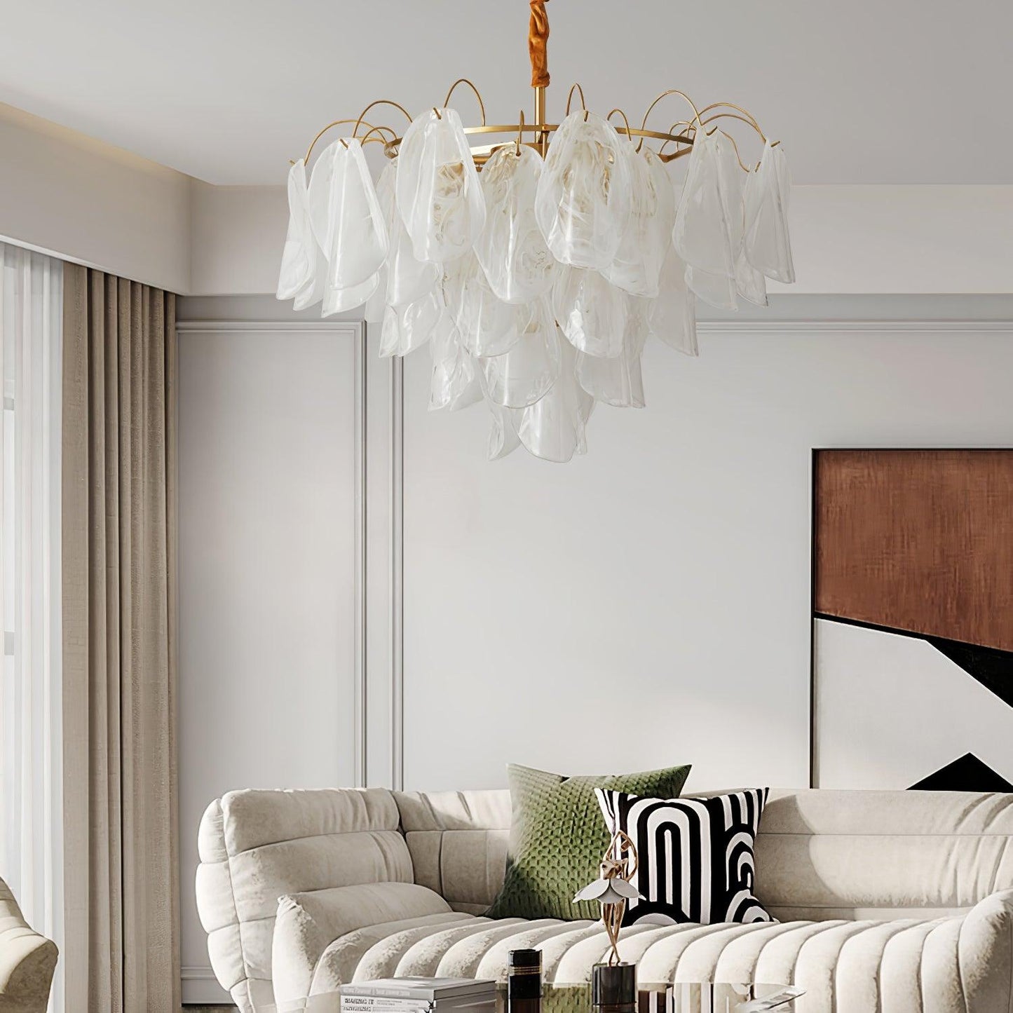 Multi Tier Cloud Glass Houselight Pendant Light