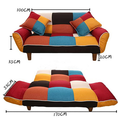 Multicolor Adjustable Loveseat Sofa