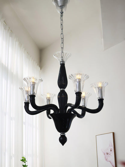 Murano Candle Candelabrum Chandelier