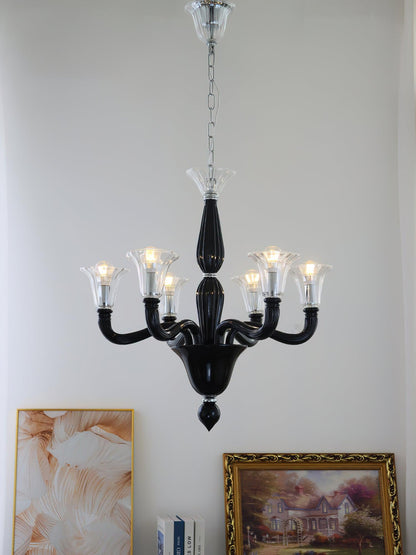 Murano Candle Candelabrum Chandelier