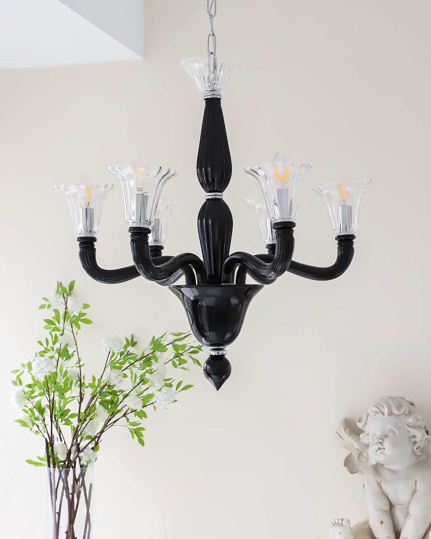 Murano Candle Candelabrum Chandelier