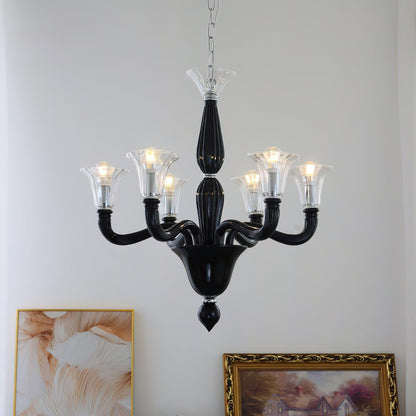 Murano Candle Candelabrum Chandelier