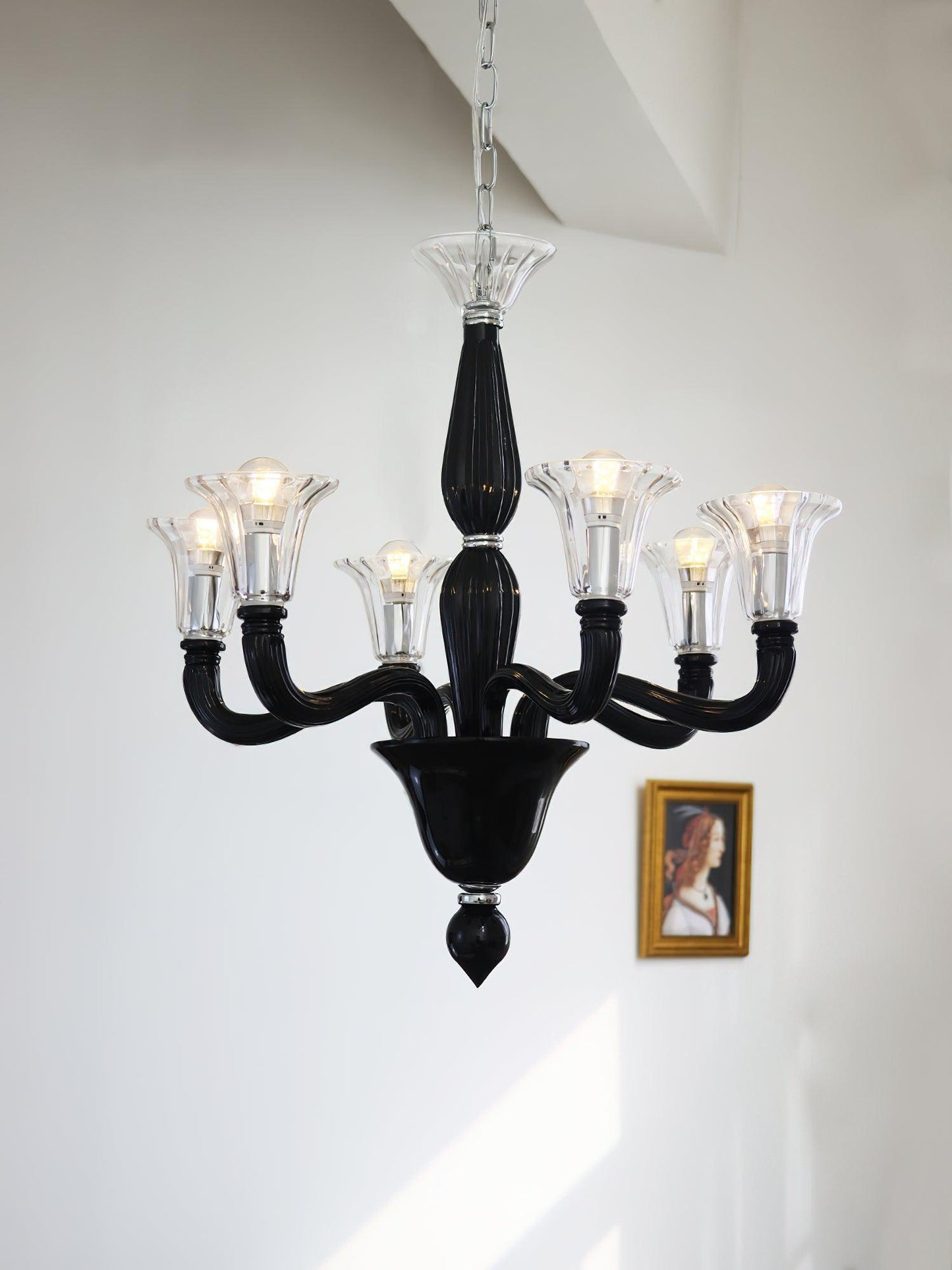 Murano Candle Candelabrum Chandelier