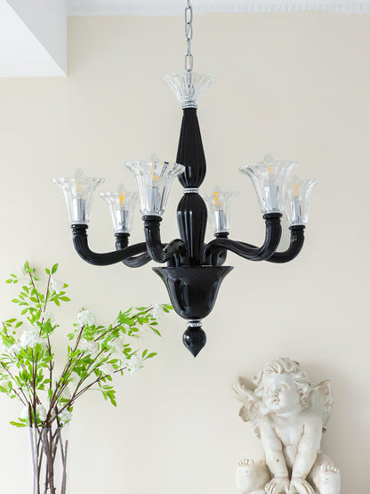 Murano Candle Candelabrum Chandelier