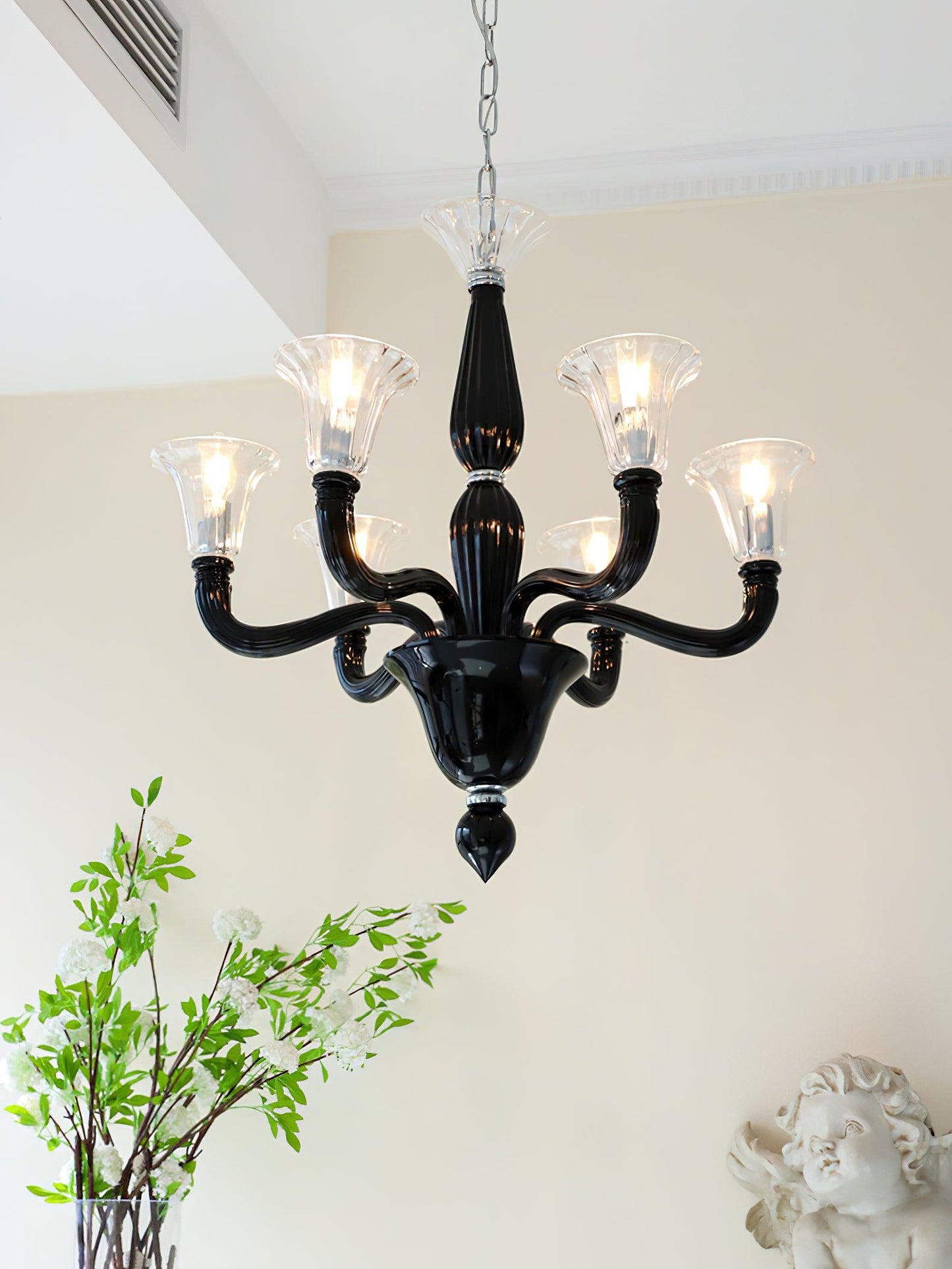 Murano Candle Candelabrum Chandelier