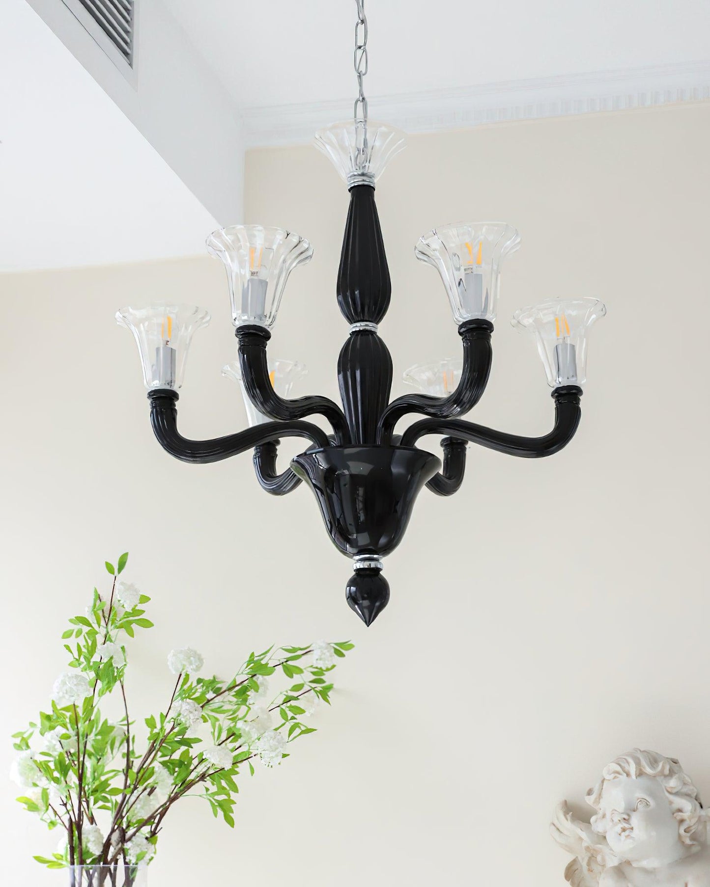 Murano Candle Candelabrum Chandelier