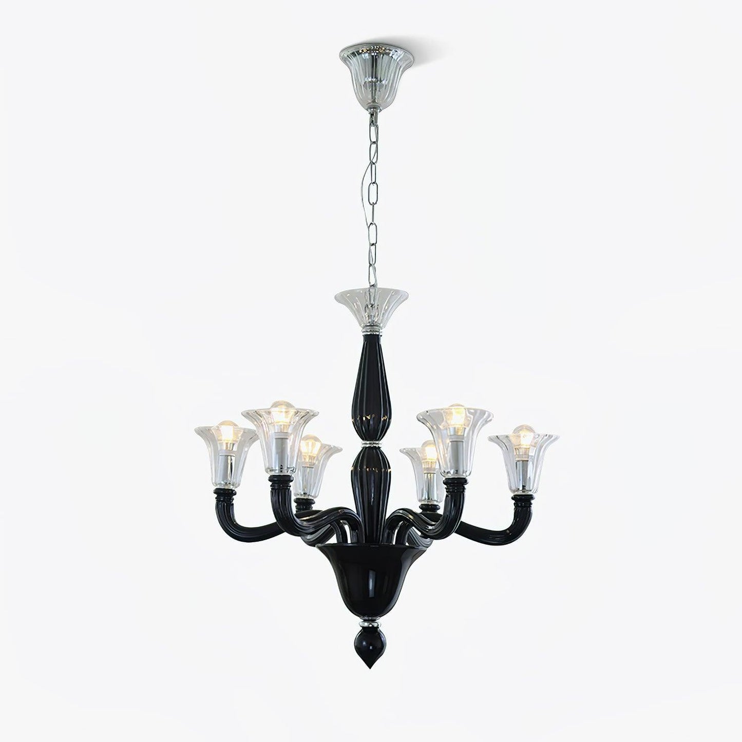 Murano Candle Candelabrum Chandelier