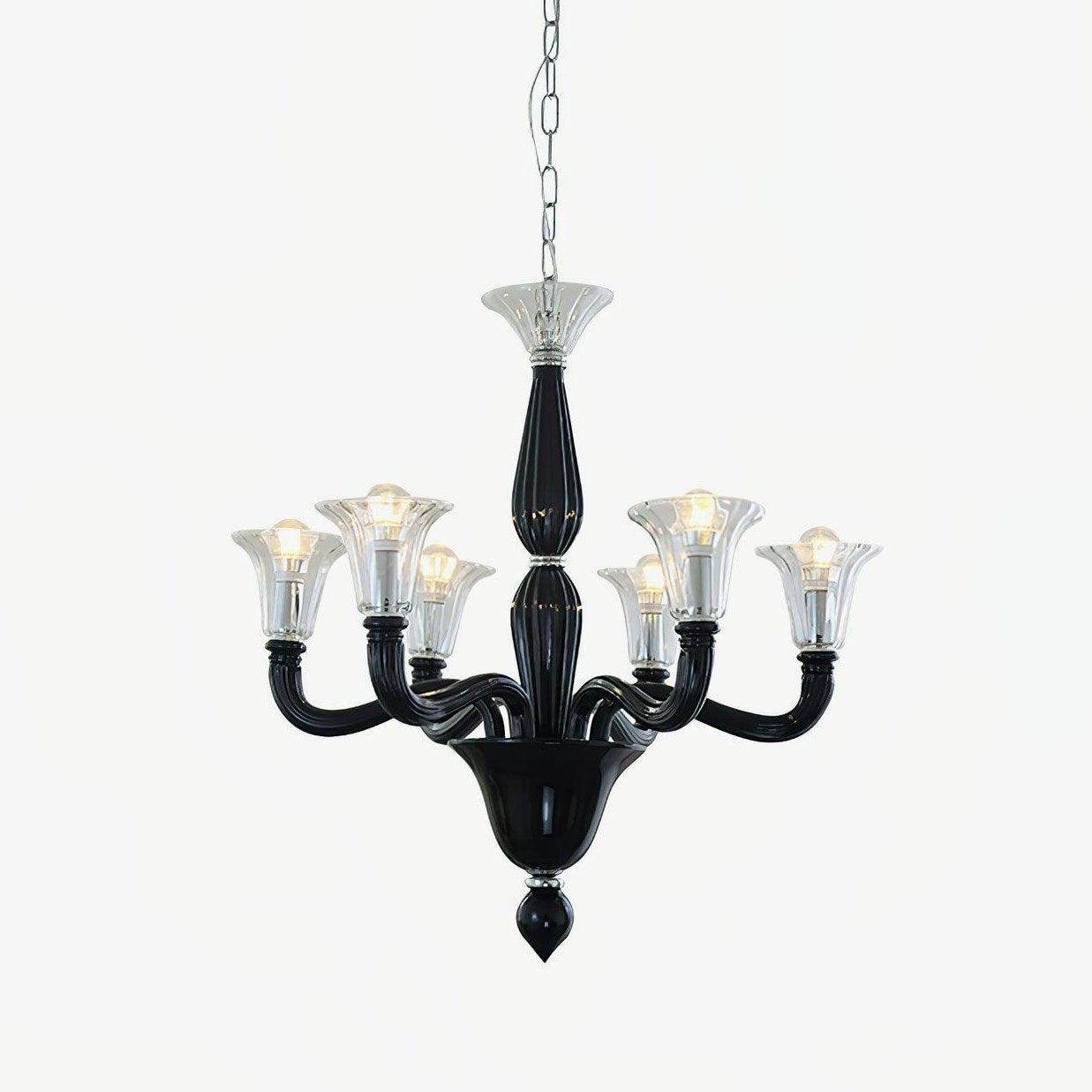 Murano Candle Candelabrum Chandelier