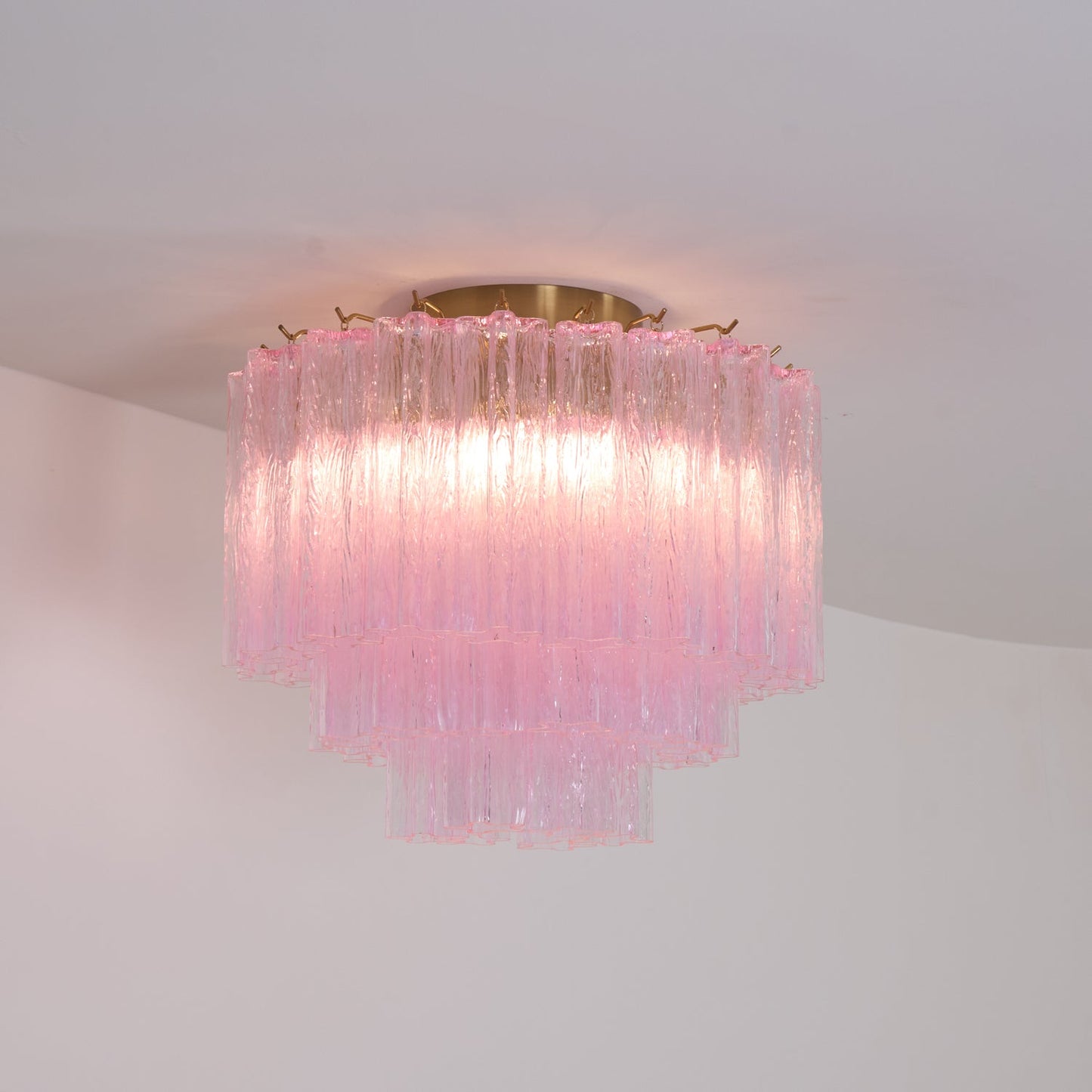 Murano Pink Glass Ceiling light Ceiling Light