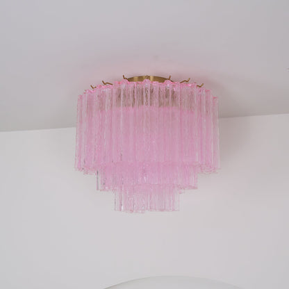 Murano Pink Glass Ceiling light Ceiling Light