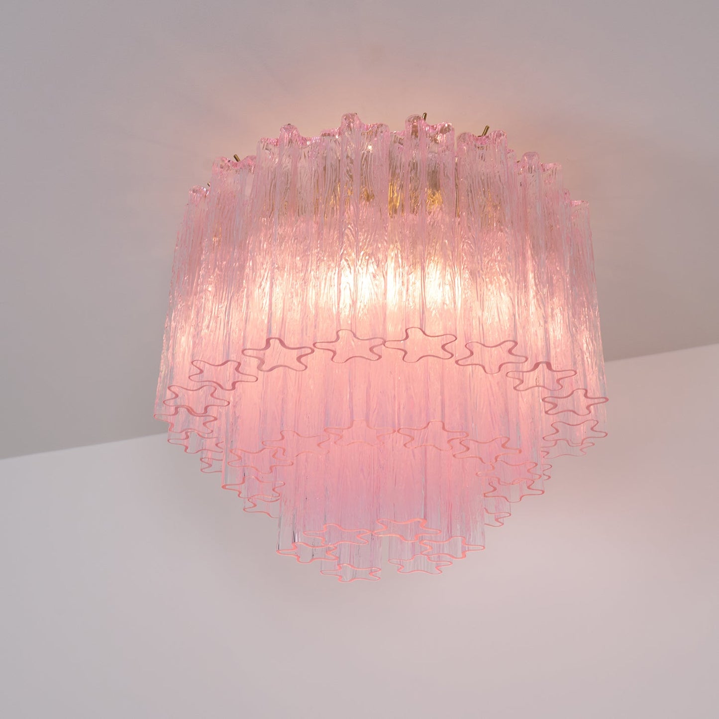 Murano Pink Glass Ceiling light Ceiling Light