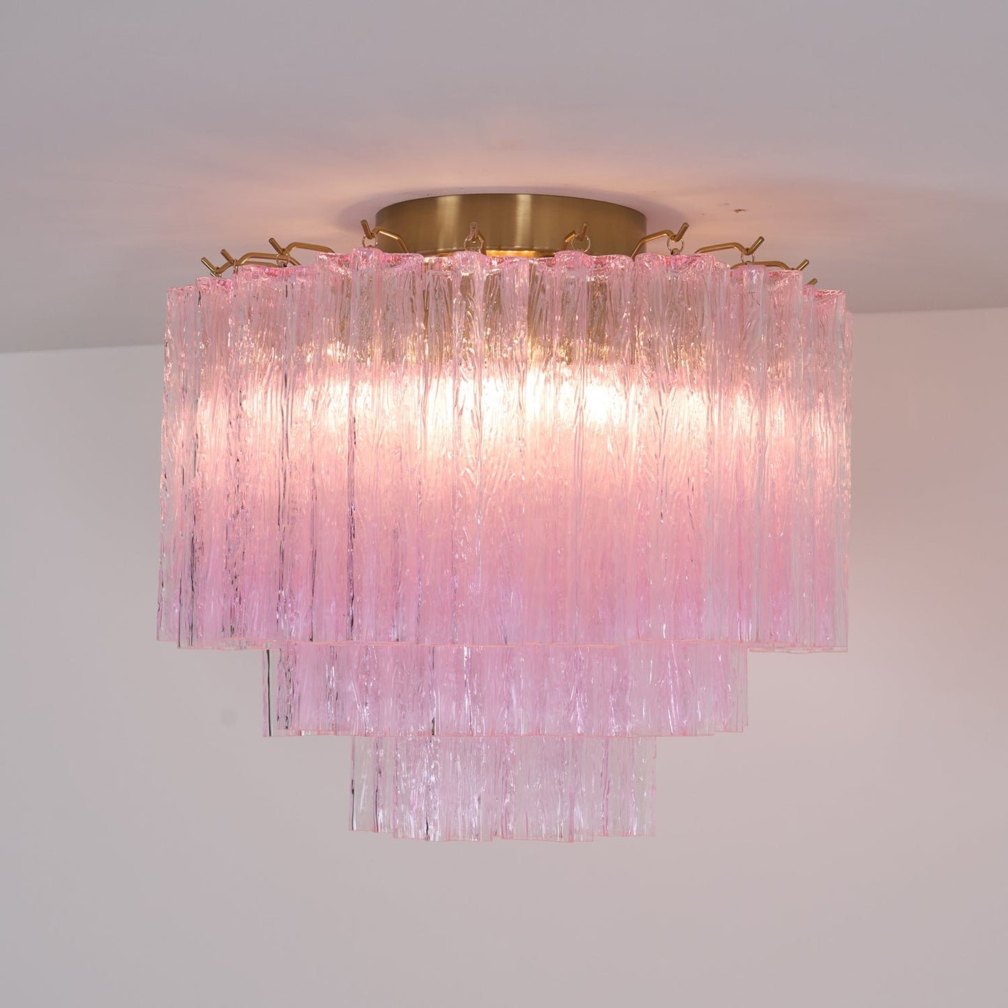 Murano Pink Glass Ceiling light Ceiling Light