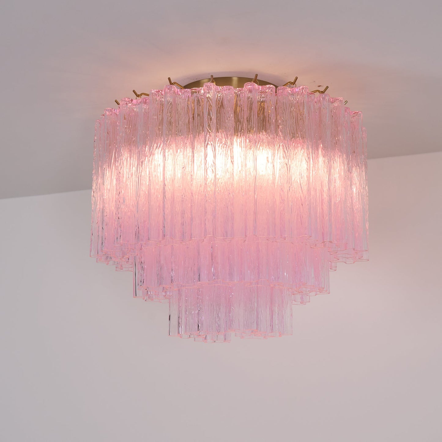 Murano Pink Glass Ceiling light Ceiling Light