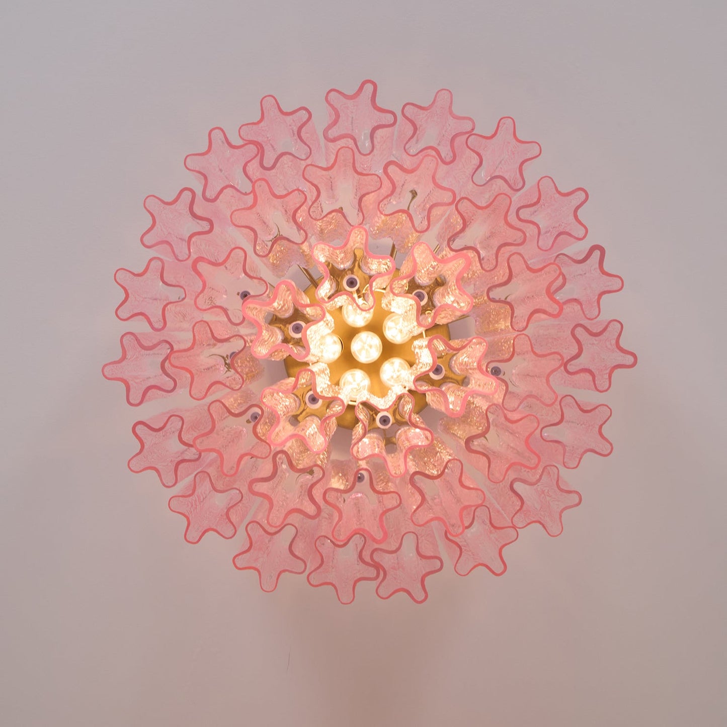 Murano Pink Glass Ceiling light Ceiling Light