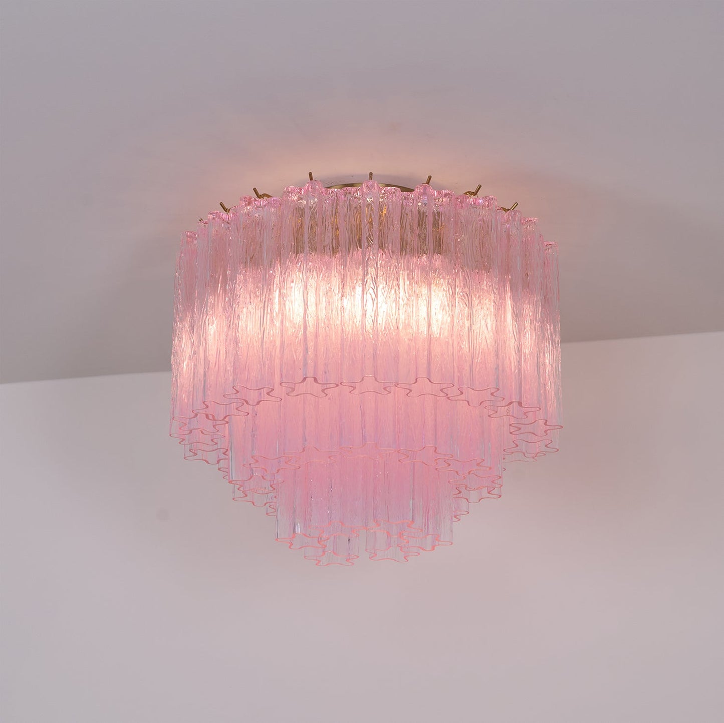 Murano Pink Glass Ceiling light Ceiling Light