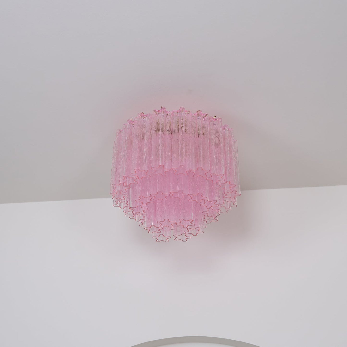 Murano Pink Glass Ceiling light Ceiling Light