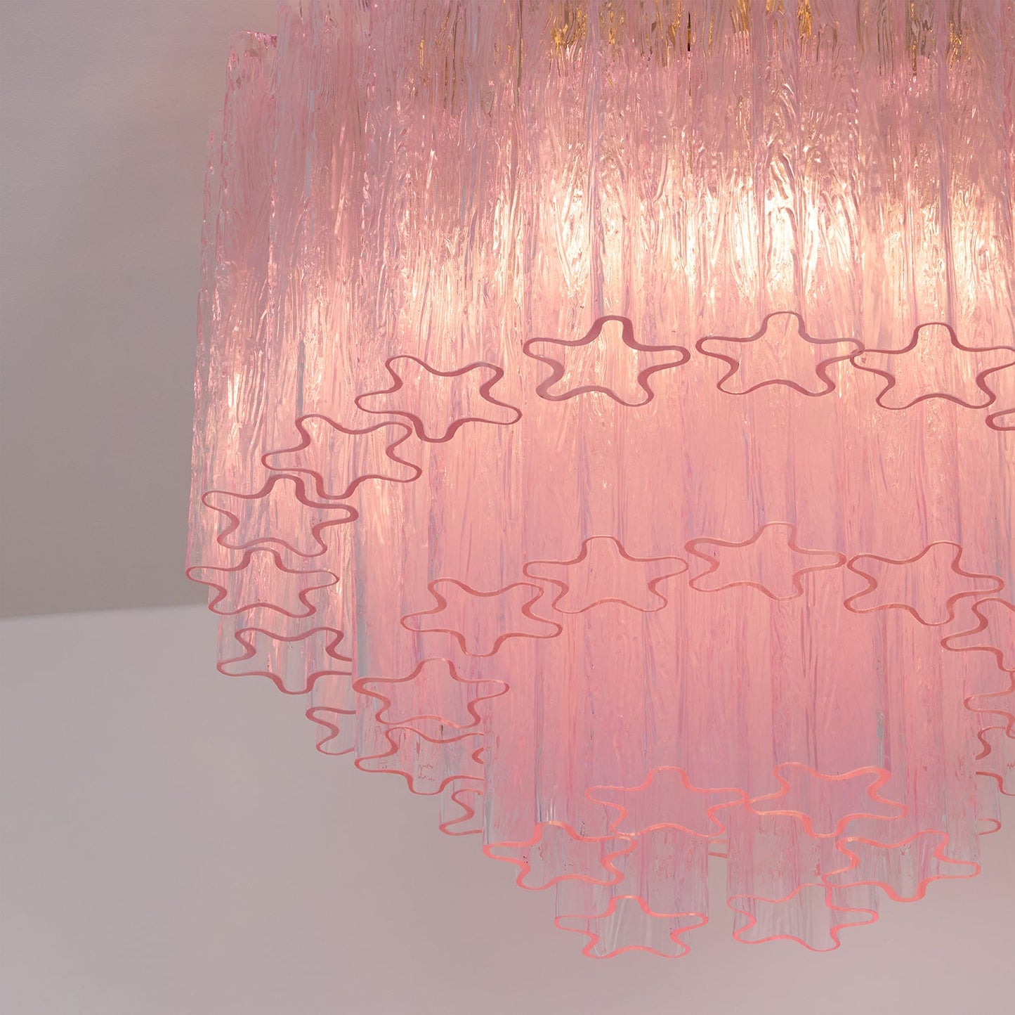 Murano Pink Glass Ceiling light Ceiling Light