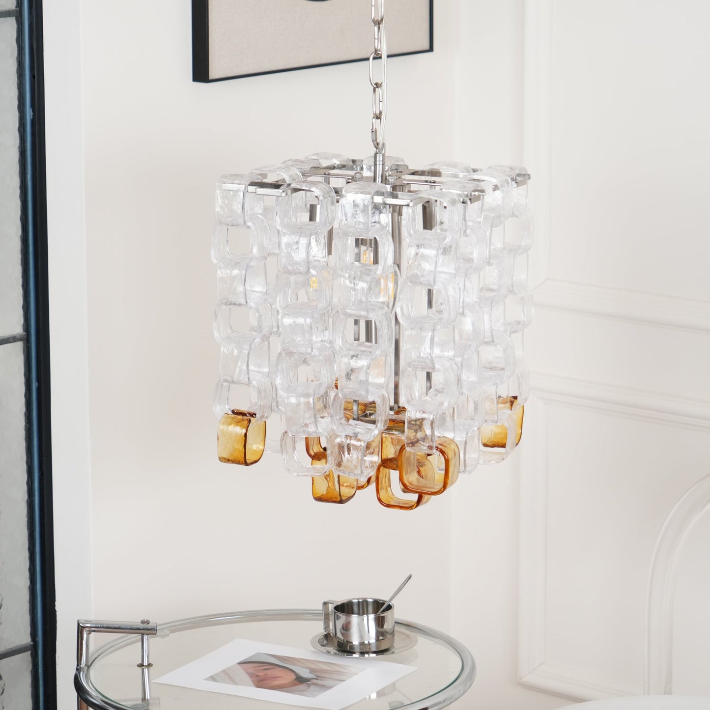 Murano Poliarte Interlocking Electrolier Chandelier