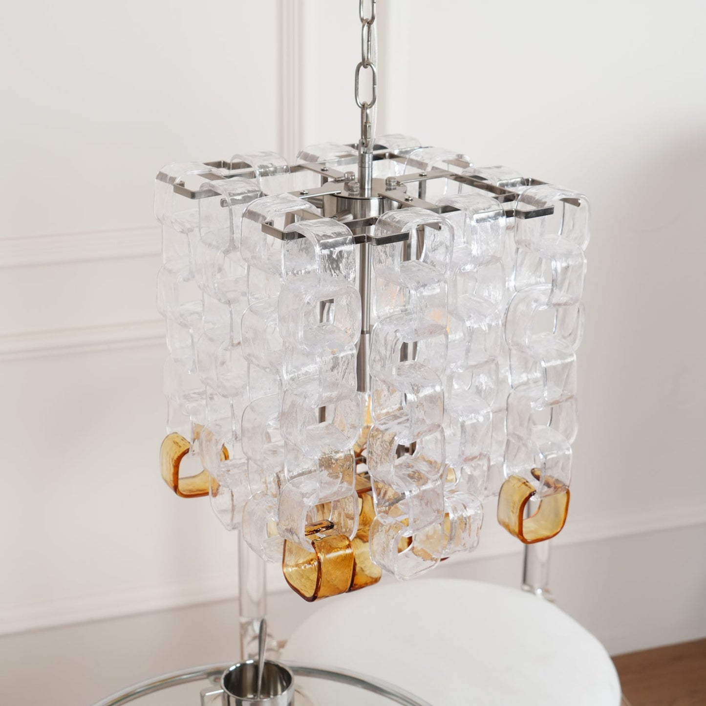 Murano Poliarte Interlocking Electrolier Chandelier