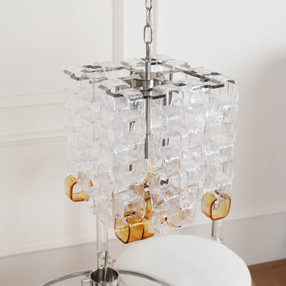 Murano Poliarte Interlocking Electrolier Chandelier