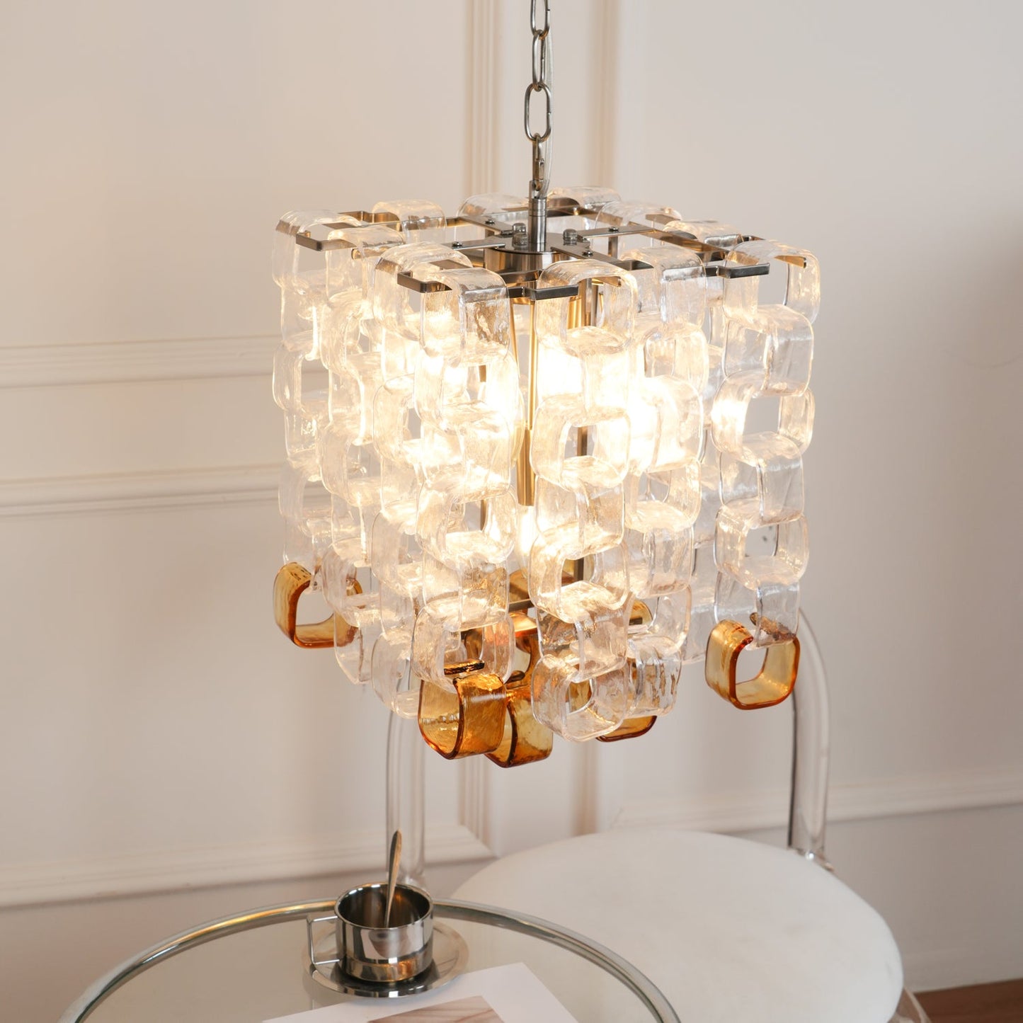 Murano Poliarte Interlocking Electrolier Chandelier