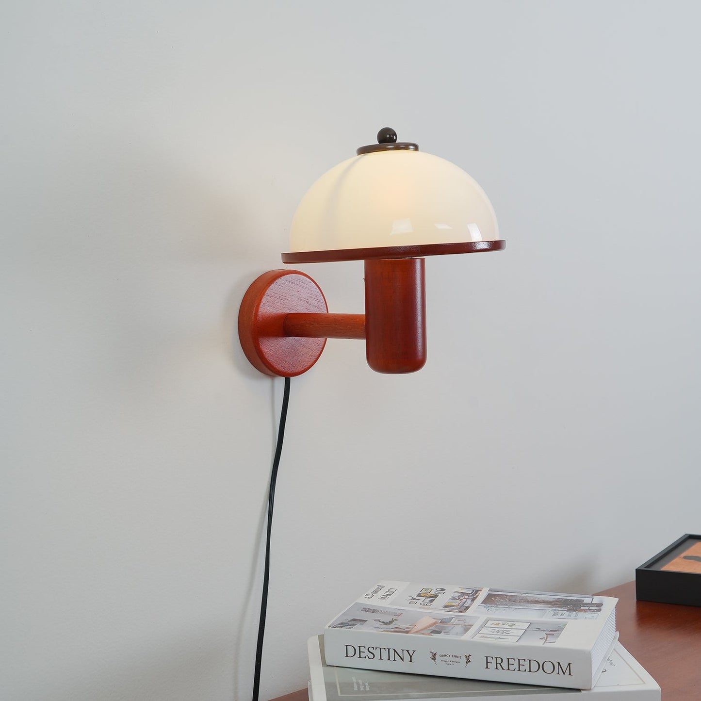 Mushroom Wood Lamp bracket Wall Lamp