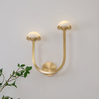 Mushroom Alabaster Wall light fixture Wall Lamp