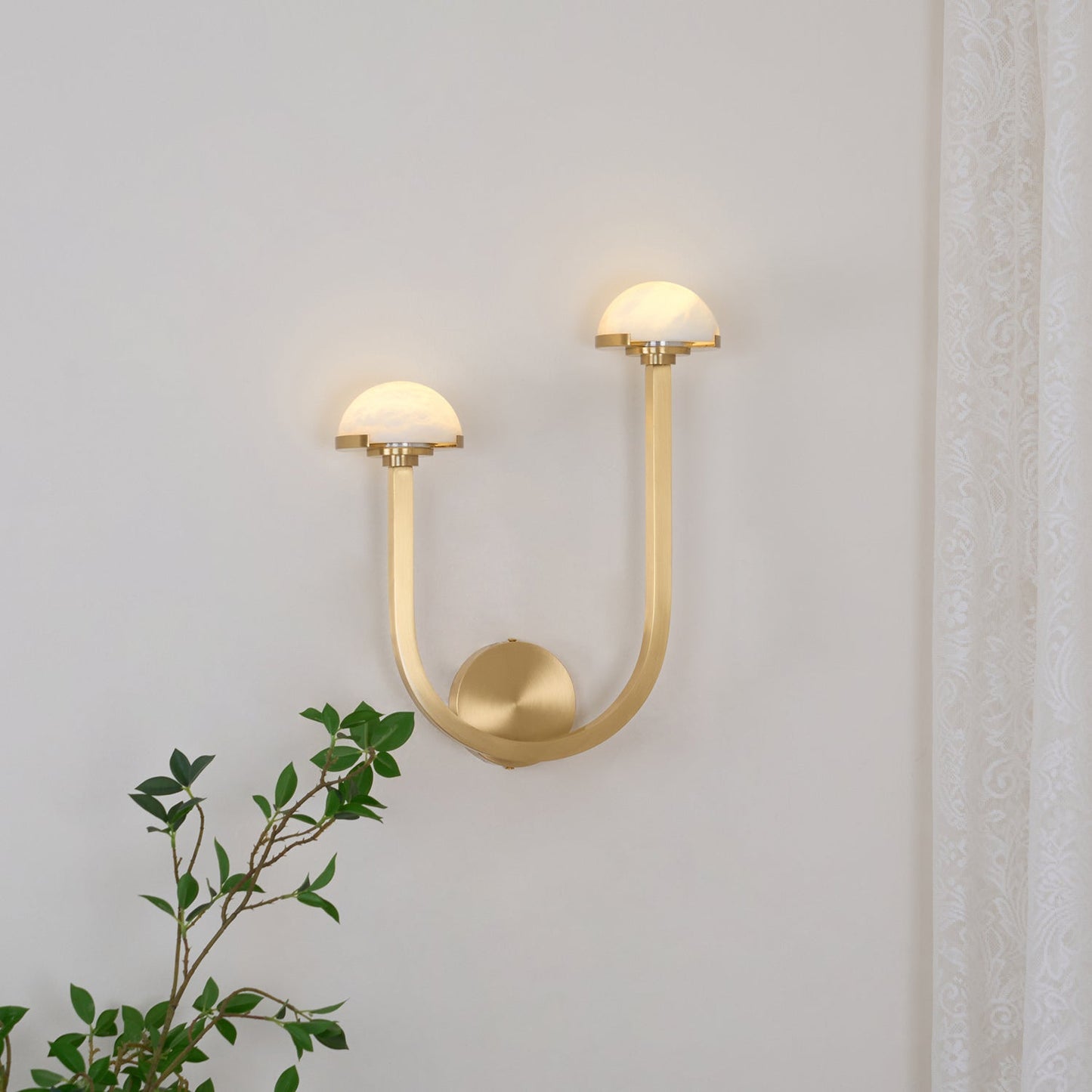 Mushroom Alabaster Wall light fixture Wall Lamp