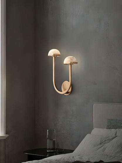 Mushroom Alabaster Wall light fixture Wall Lamp