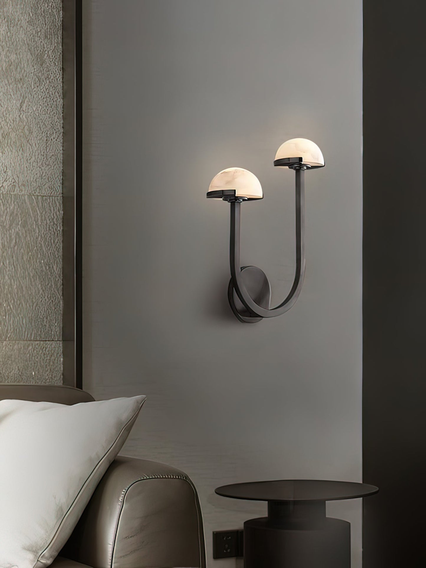 Mushroom Alabaster Wall light fixture Wall Lamp