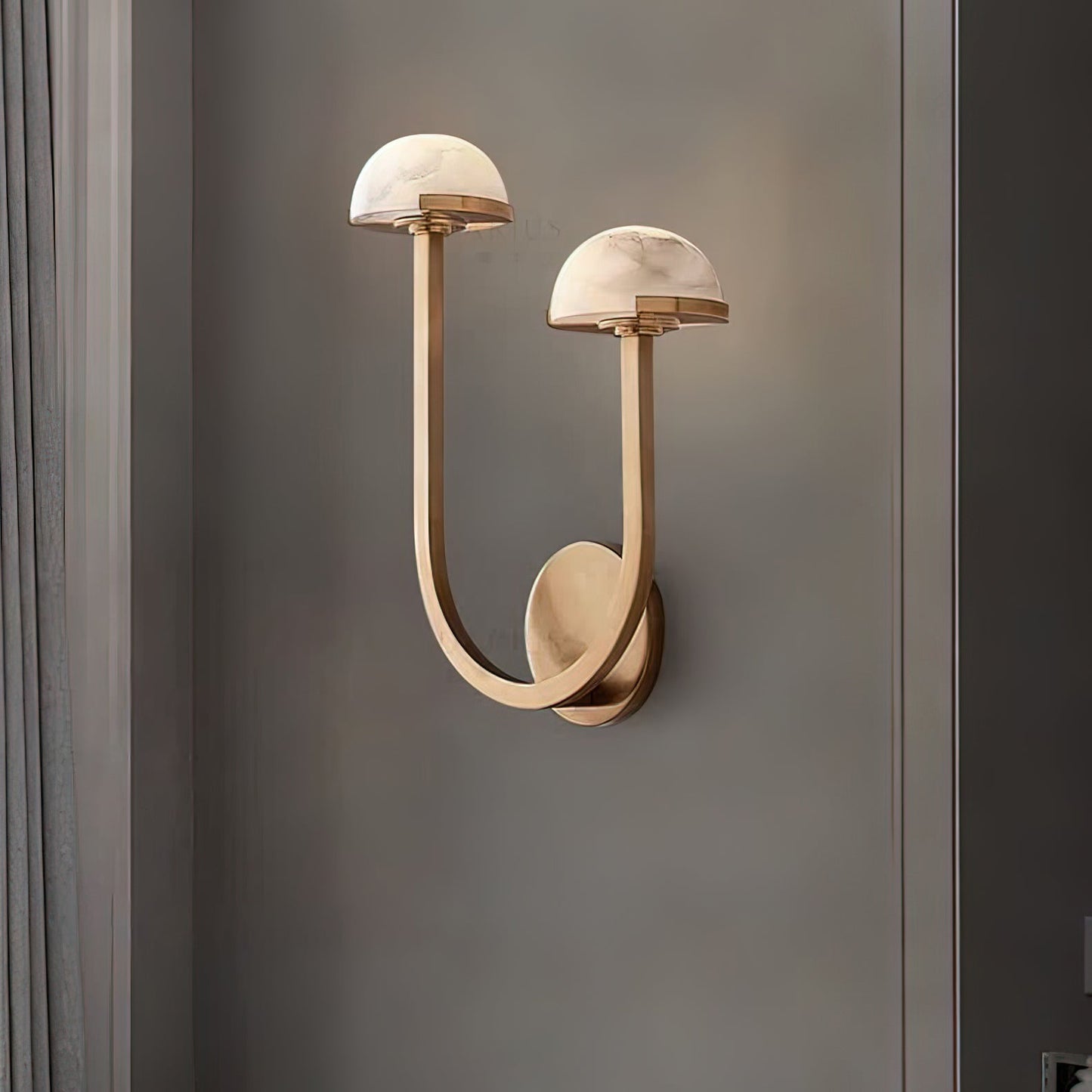 Mushroom Alabaster Wall light fixture Wall Lamp