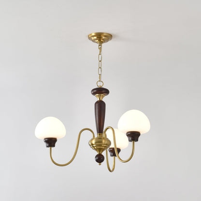 Mushroom Cap Gasolier Chandelier