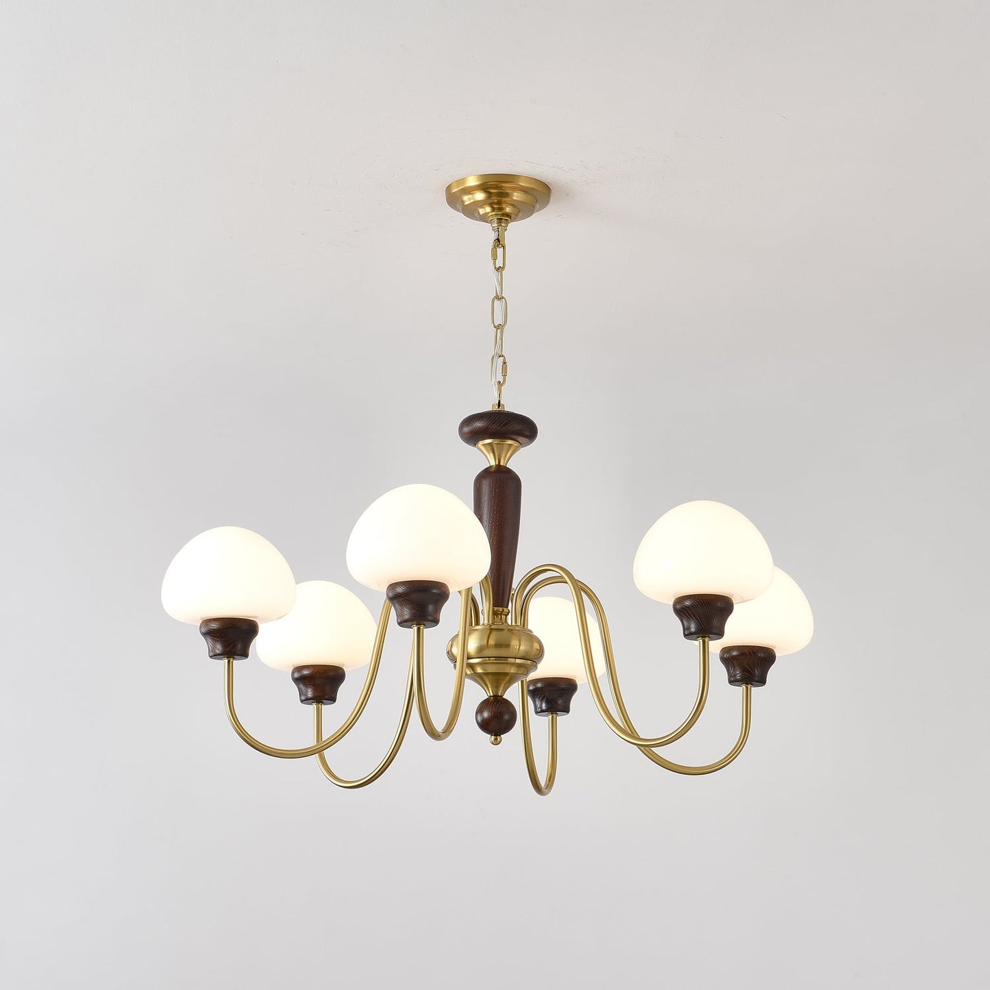 Mushroom Cap Gasolier Chandelier