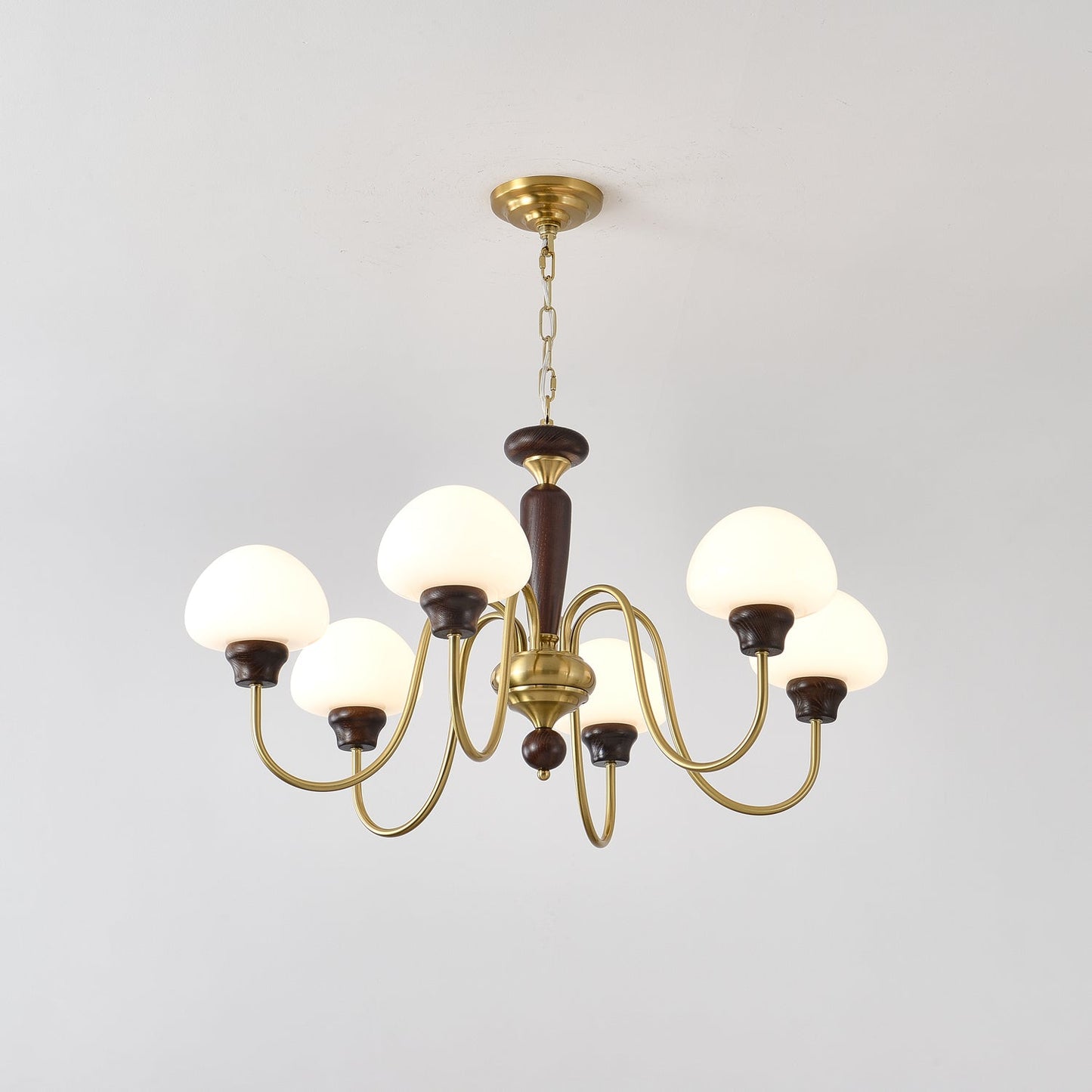 Mushroom Cap Gasolier Chandelier