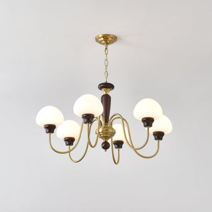 Mushroom Cap Gasolier Chandelier