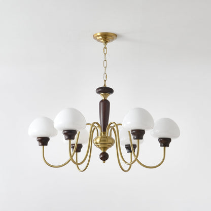 Mushroom Cap Gasolier Chandelier