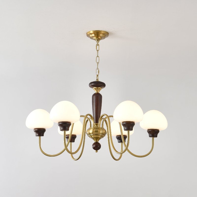 Mushroom Cap Gasolier Chandelier