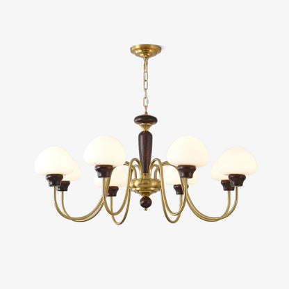 Mushroom Cap Gasolier Chandelier