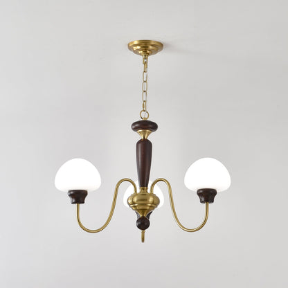 Mushroom Cap Gasolier Chandelier